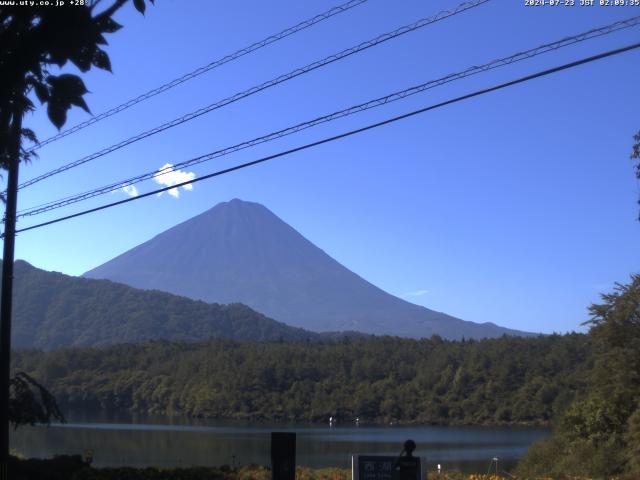 西湖からの富士山