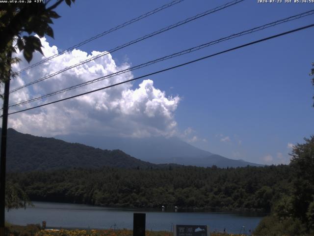 西湖からの富士山