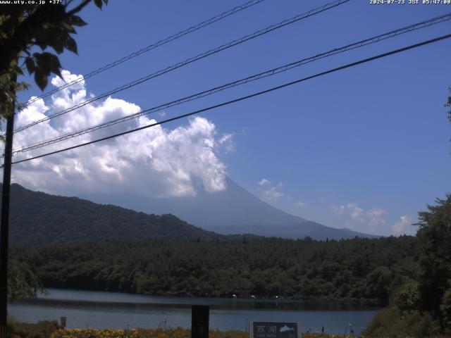 西湖からの富士山