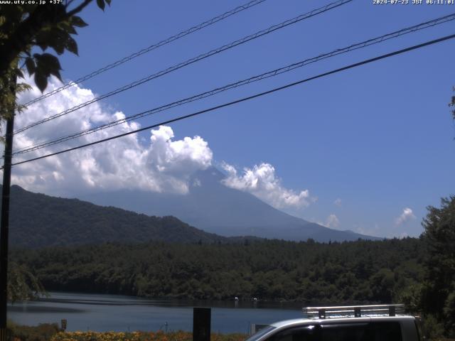 西湖からの富士山