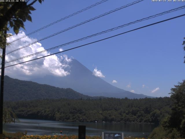 西湖からの富士山