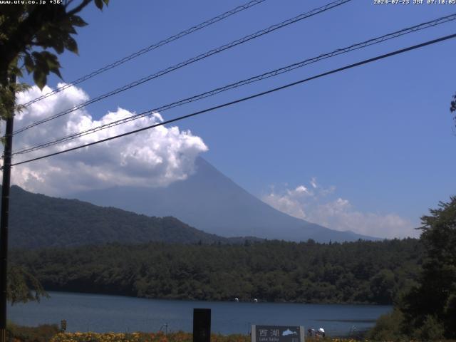 西湖からの富士山