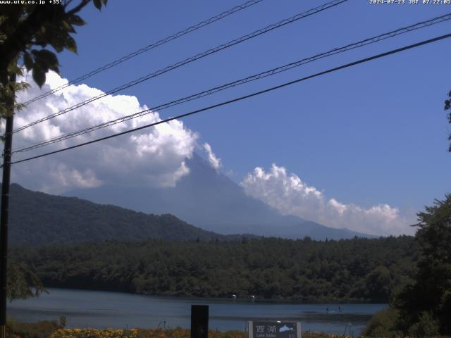 西湖からの富士山