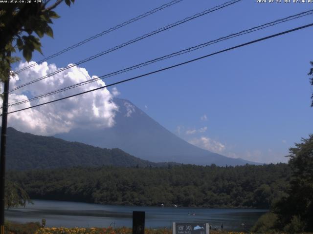 西湖からの富士山