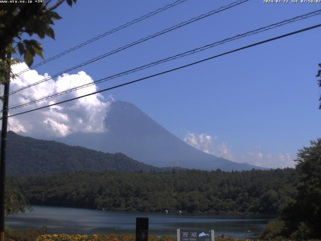 西湖からの富士山