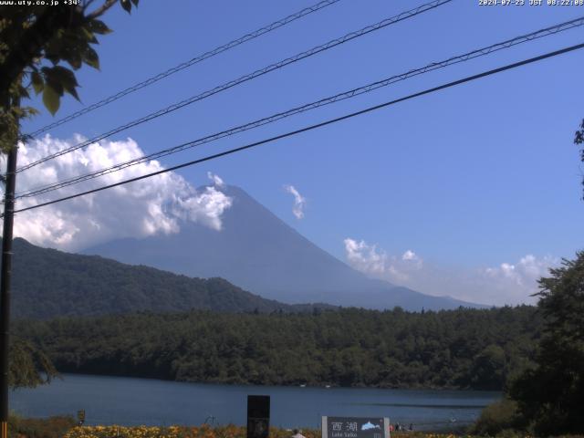 西湖からの富士山