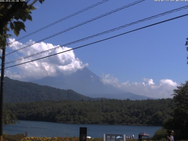 西湖からの富士山