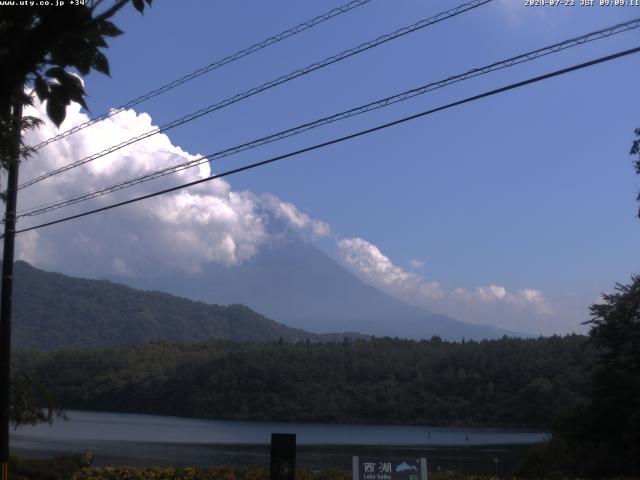 西湖からの富士山