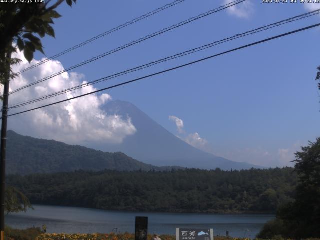 西湖からの富士山