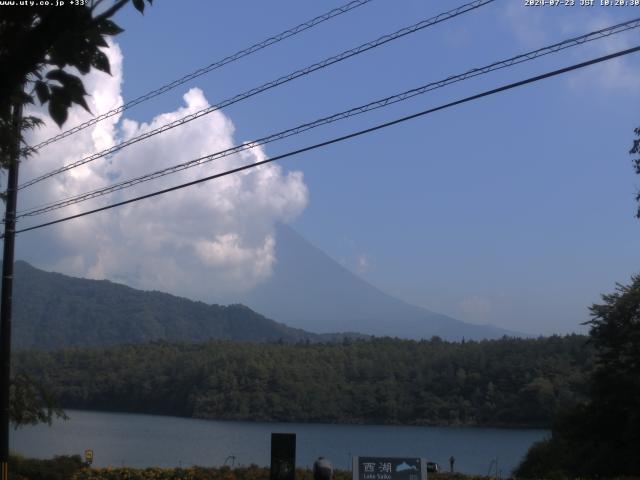 西湖からの富士山