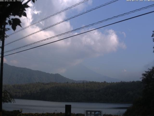 西湖からの富士山