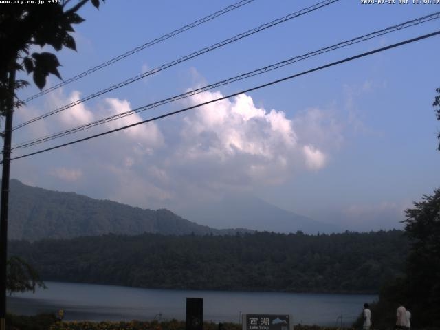 西湖からの富士山