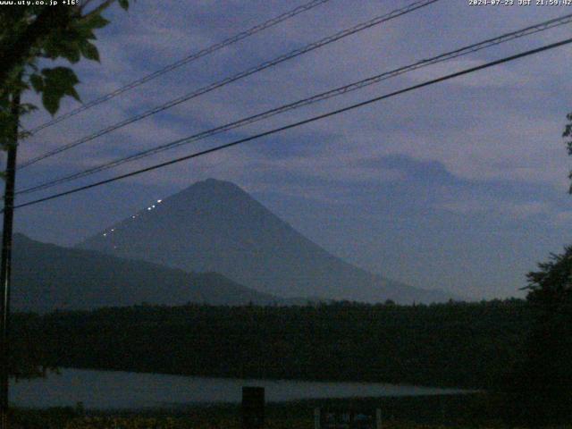 西湖からの富士山