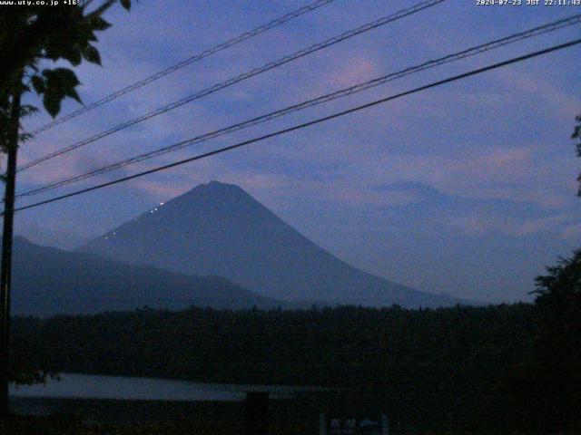 西湖からの富士山