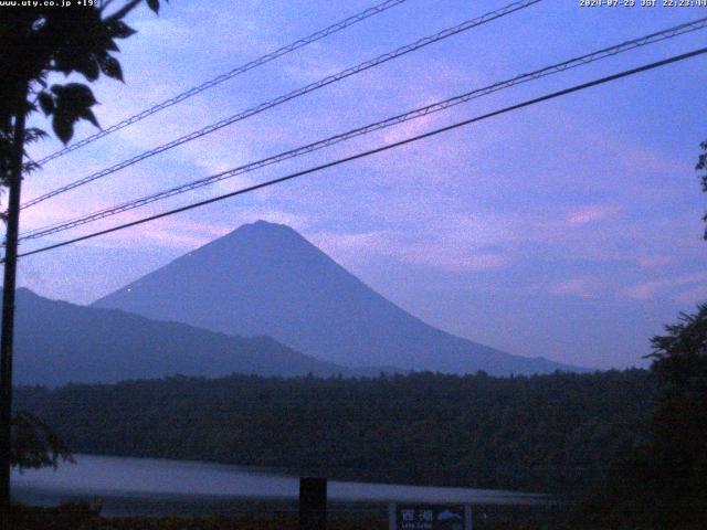 西湖からの富士山