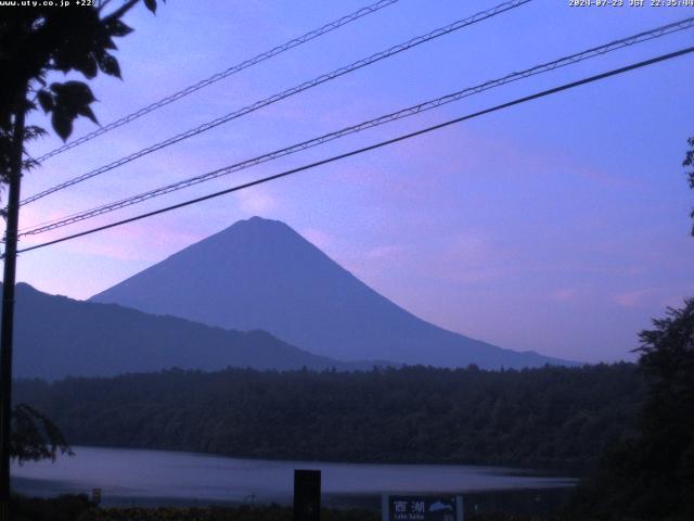 西湖からの富士山