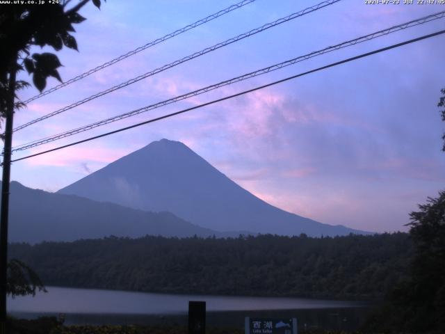 西湖からの富士山