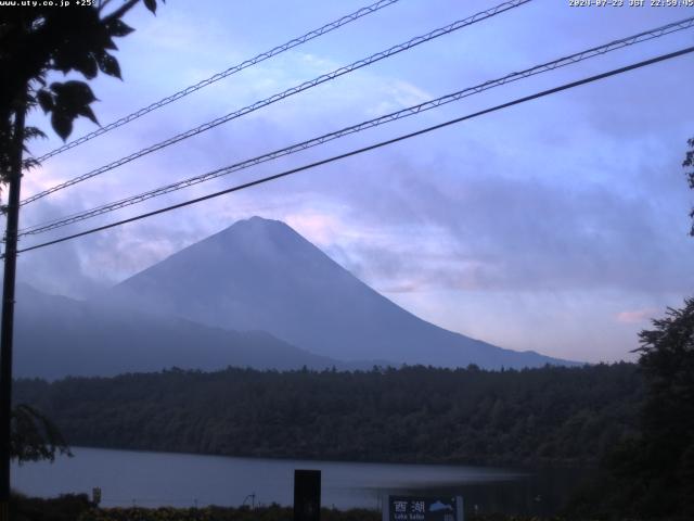 西湖からの富士山