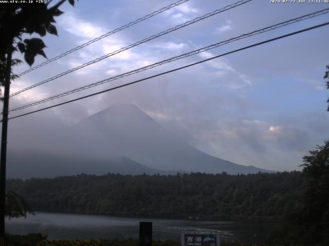 西湖からの富士山