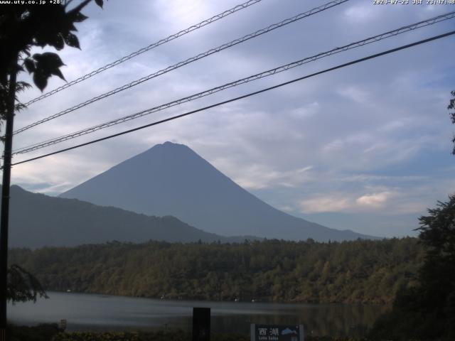 西湖からの富士山