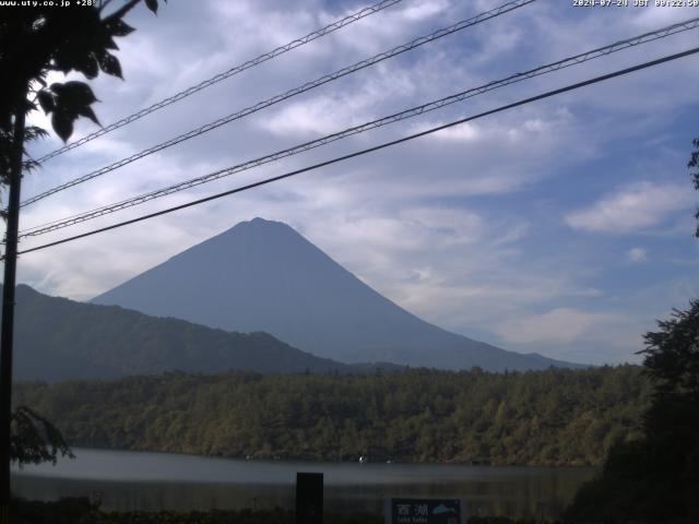 西湖からの富士山