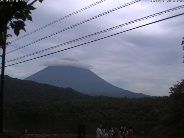 西湖からの富士山