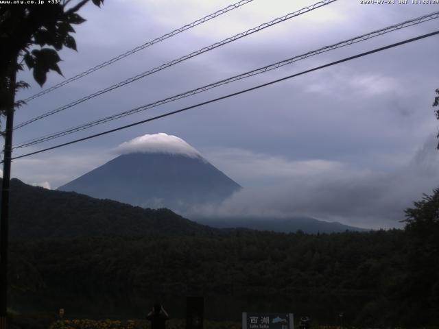 西湖からの富士山