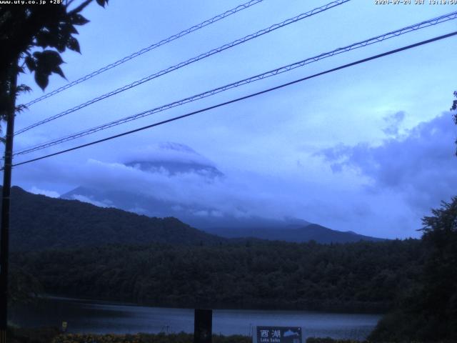 西湖からの富士山