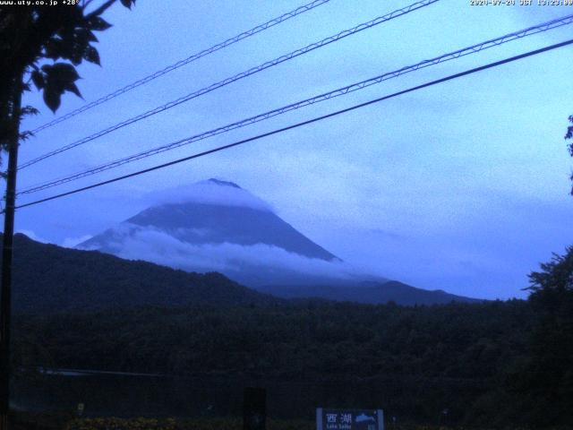 西湖からの富士山