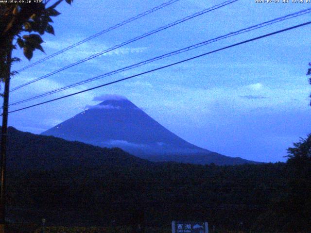 西湖からの富士山