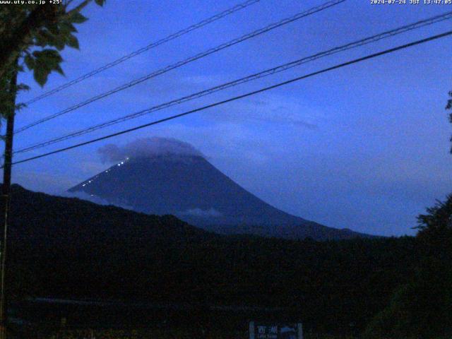 西湖からの富士山