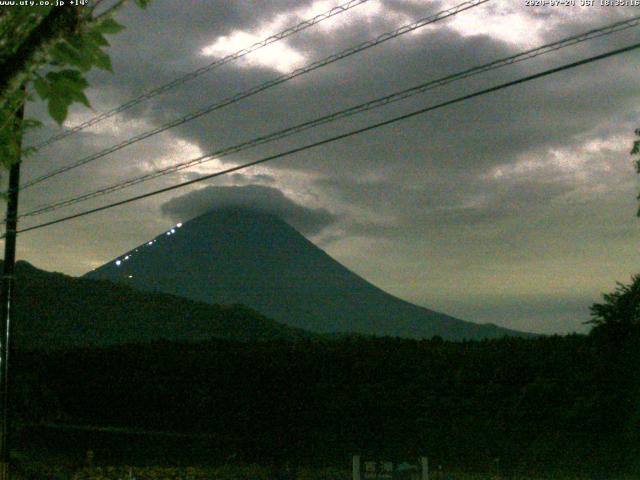 西湖からの富士山