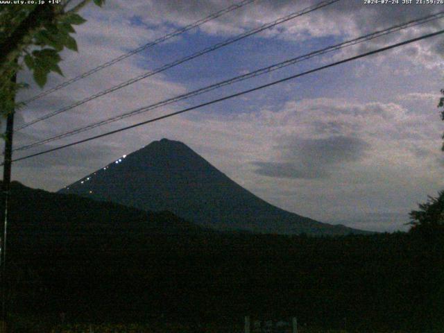 西湖からの富士山