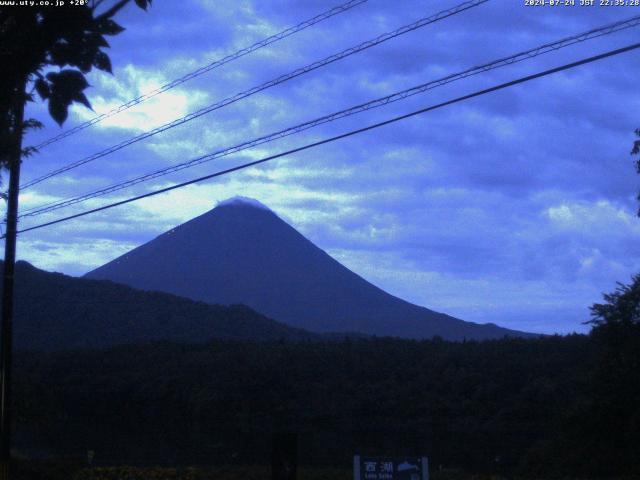 西湖からの富士山