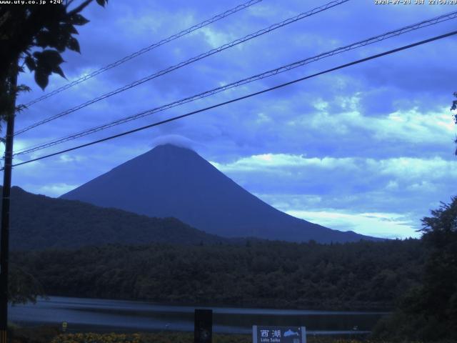 西湖からの富士山