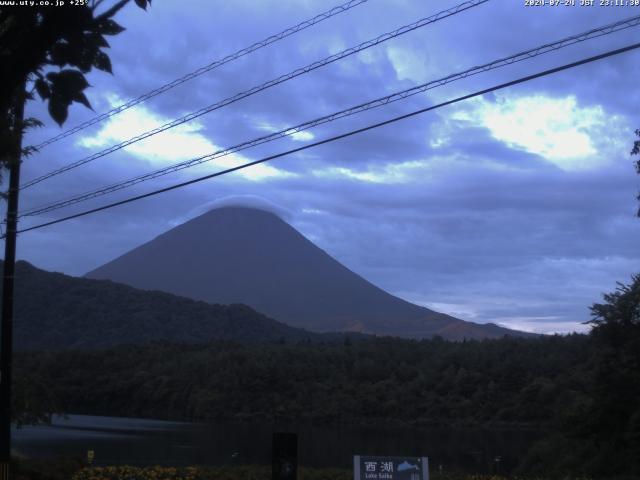 西湖からの富士山