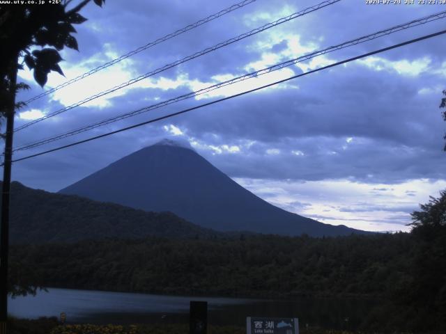 西湖からの富士山