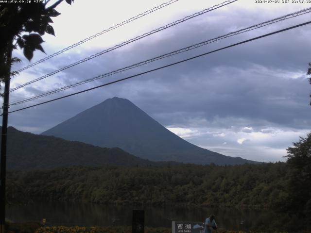 西湖からの富士山