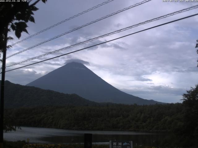 西湖からの富士山