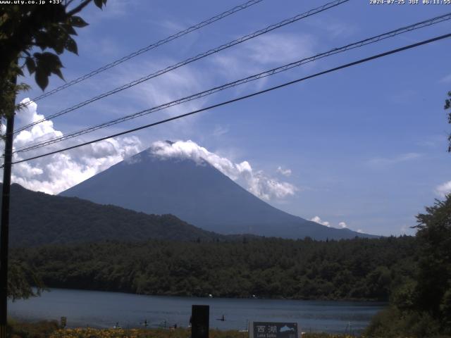 西湖からの富士山