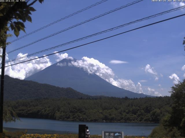 西湖からの富士山