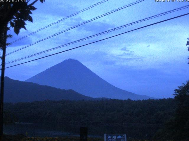 西湖からの富士山