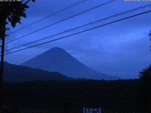 西湖からの富士山