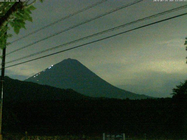 西湖からの富士山