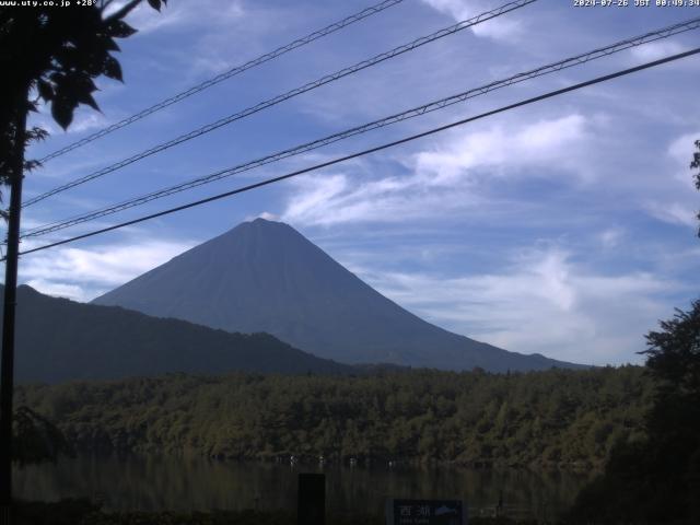 西湖からの富士山