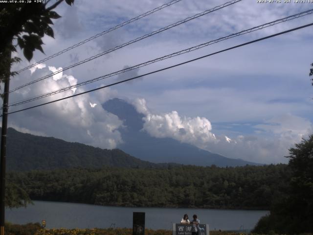 西湖からの富士山