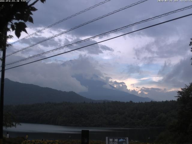 西湖からの富士山