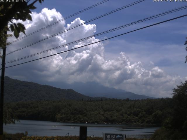 西湖からの富士山