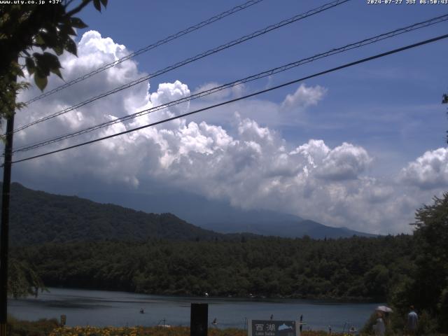 西湖からの富士山