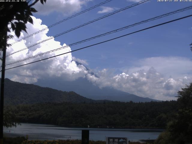 西湖からの富士山